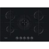 Whirlpool W Collection GOWL 758/NB Hob 5 Burners Gas on Glass 75cm - Black