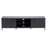Alphason Chaplin TV Unit ADCH1600-CH TV Cabinet with flip-down door Charcoal