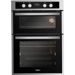 Whirlpool AKL 309 IX Built-in Double Oven in Inox and Black