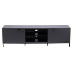 Alphason Chaplin TV Unit ADCH1600-CH TV Cabinet with flip-down door Charcoal