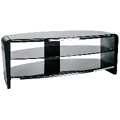 Alphason Francium TV Stand FRN1100/3BLK/BK Black 