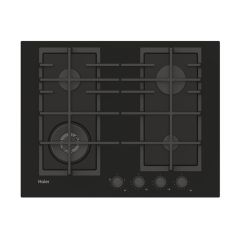 Haier HAVG5BF4S2B/1 Series 2 60cm Gas on Glass Hob Black Glass
