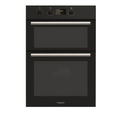 Hotpoint DD2540BL Double Built In Oven, Double Glazed Door, Fan And Oven Grilling Black + Glass