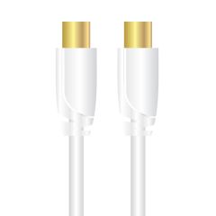 Sinox SXV8602 TV Coax Cable 2M White